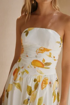 Golden Glow Maxi Dress Yellow