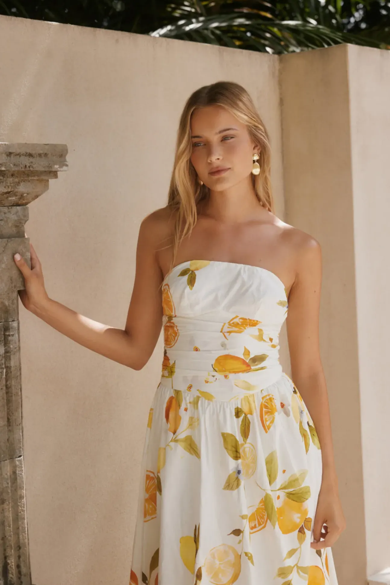 Golden Glow Maxi Dress Yellow
