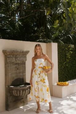 Golden Glow Maxi Dress Yellow
