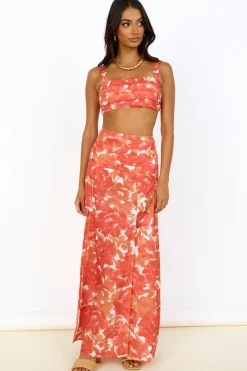 Golden Sunset Crop Top Orange