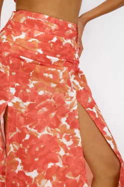 Golden Sunset Crop Top Orange