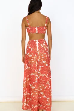 Golden Sunset Crop Top Orange