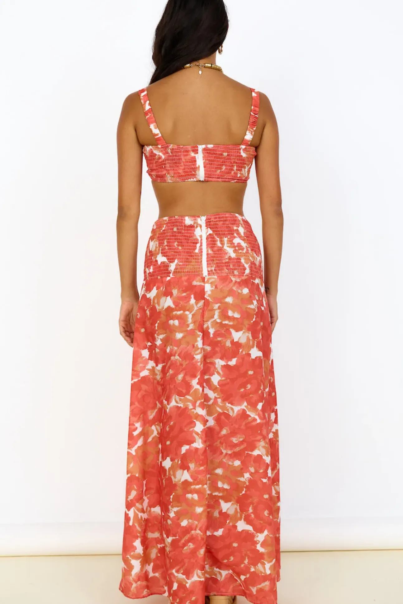 Golden Sunset Crop Top Orange