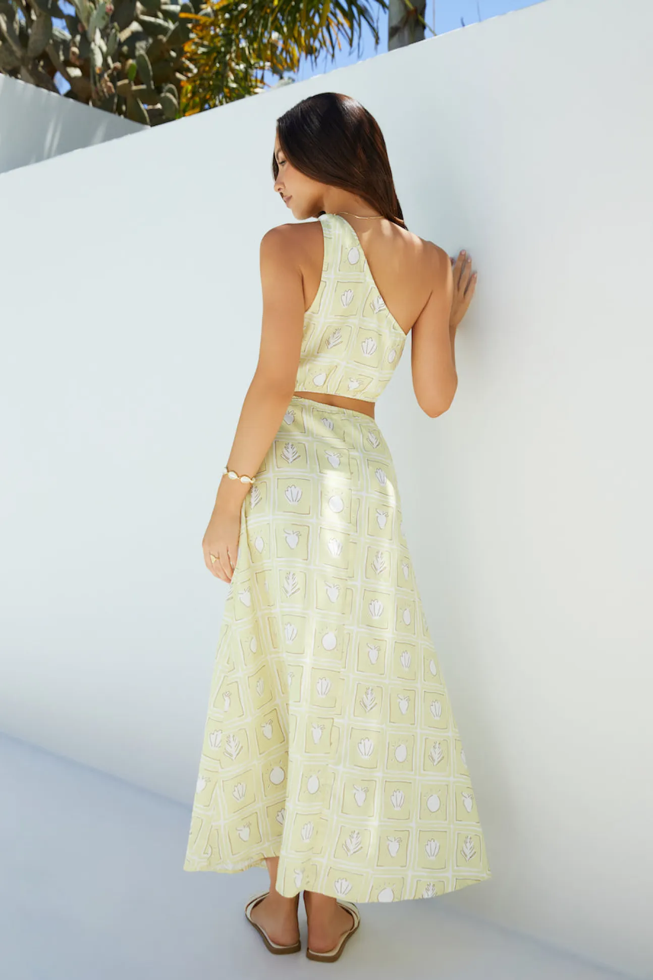 Golden Tides Midi Dress Yellow