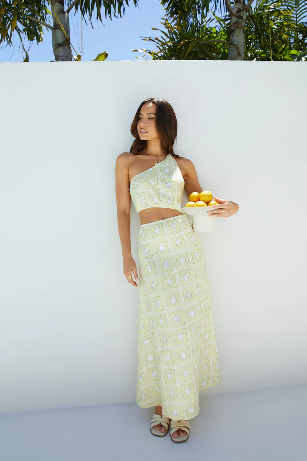 Golden Tides Midi Dress Yellow