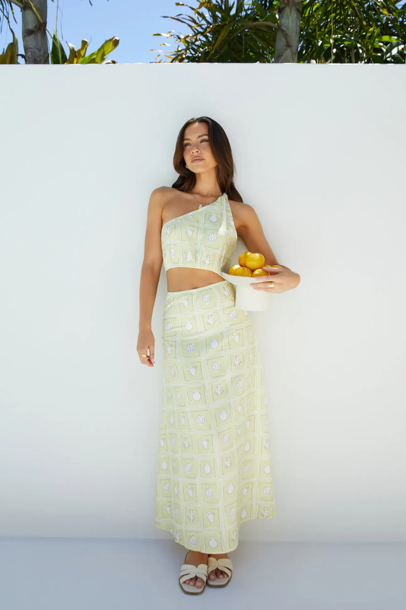 Golden Tides Midi Dress Yellow