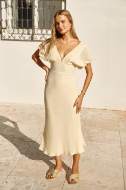 Growing Garden Maxi Dress Yellow
