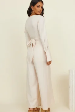 Happy Moments Jumpsuit Beige