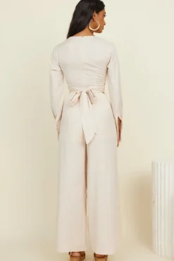 Happy Moments Jumpsuit Beige
