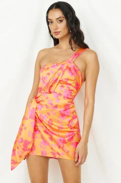 Heading Out Of Town Dress Orange