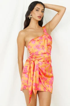 Heading Out Of Town Dress Orange