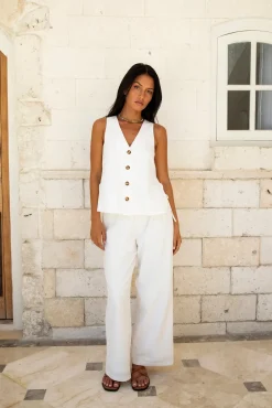 Heading South Vest Top White