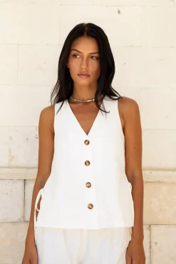 Heading South Vest Top White