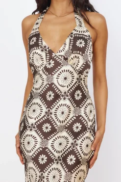 Hearing Symphonies Maxi Dress Brown