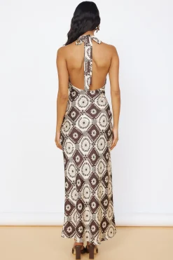 Hearing Symphonies Maxi Dress Brown