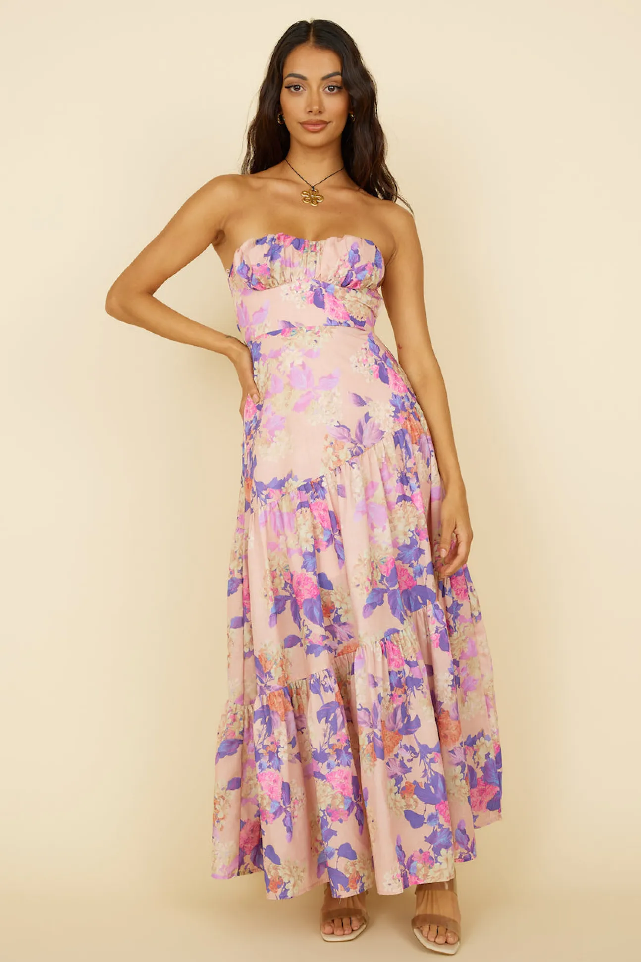 Hear Me Now Maxi Dress Pink