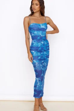 Heart Eyes Maxi Dress Blue