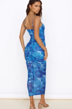 Heart Eyes Maxi Dress Blue