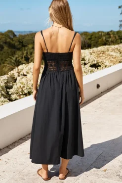 Heat Wave Maxi Dress Black