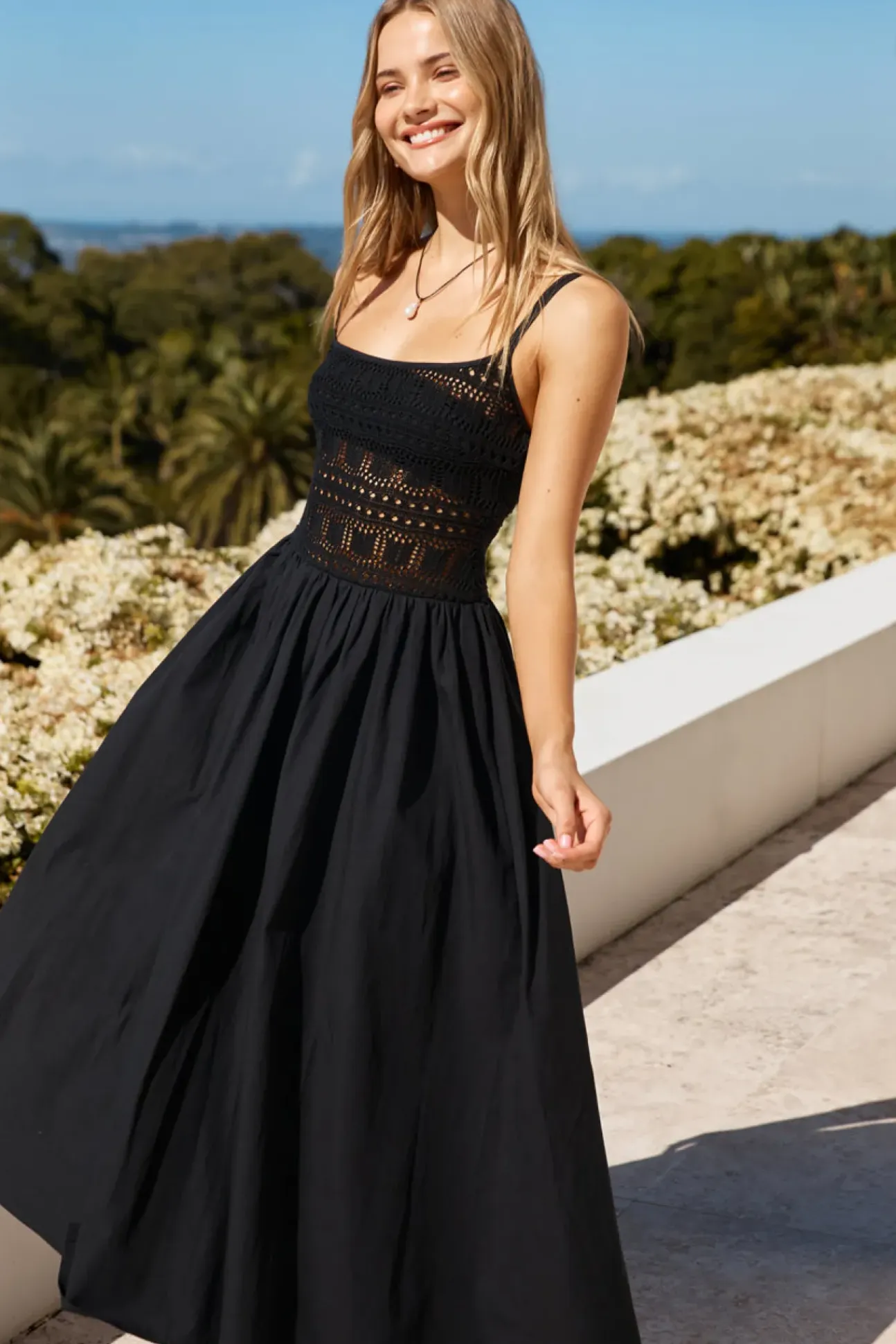 Heat Wave Maxi Dress Black