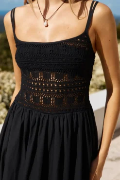 Heat Wave Maxi Dress Black
