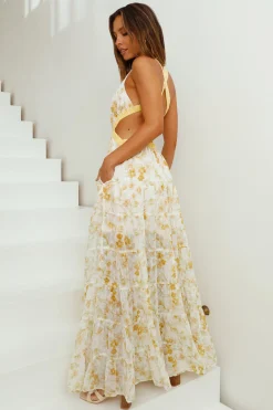 HELLO MOLLY Fashion Forward Maxi Dress Yellow