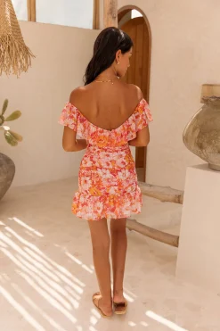 HELLO MOLLY Flowers On My Mind Dress Pink