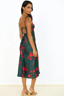 HELLO MOLLY Fool Me Once Midi Dress Teal