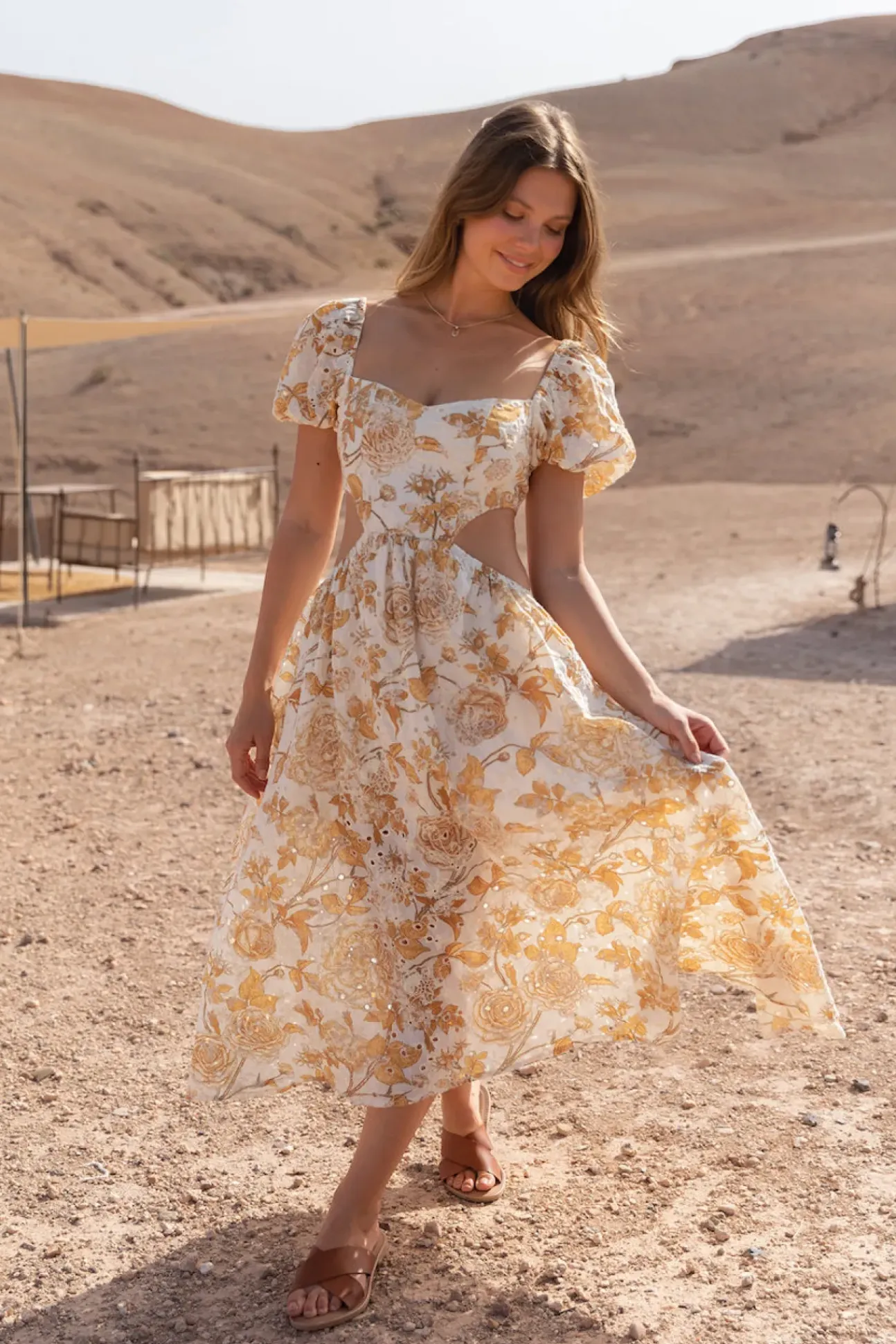 HELLO MOLLY Locked Hearts Maxi Dress