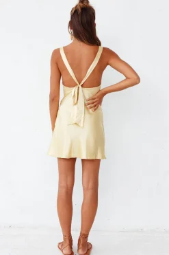 HELLO MOLLY Night In Cabana Dress Yellow