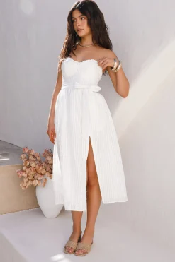 HELLO MOLLY Winery Tour Midi Dress White