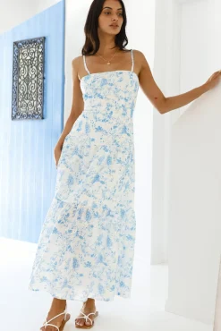 Hidden Lagoon Maxi Dress Blue