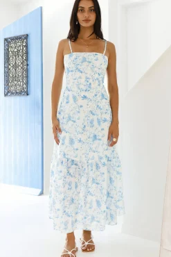 Hidden Lagoon Maxi Dress Blue