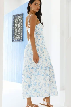 Hidden Lagoon Maxi Dress Blue