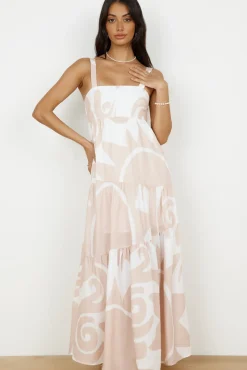 High Hopes Maxi Dress Beige