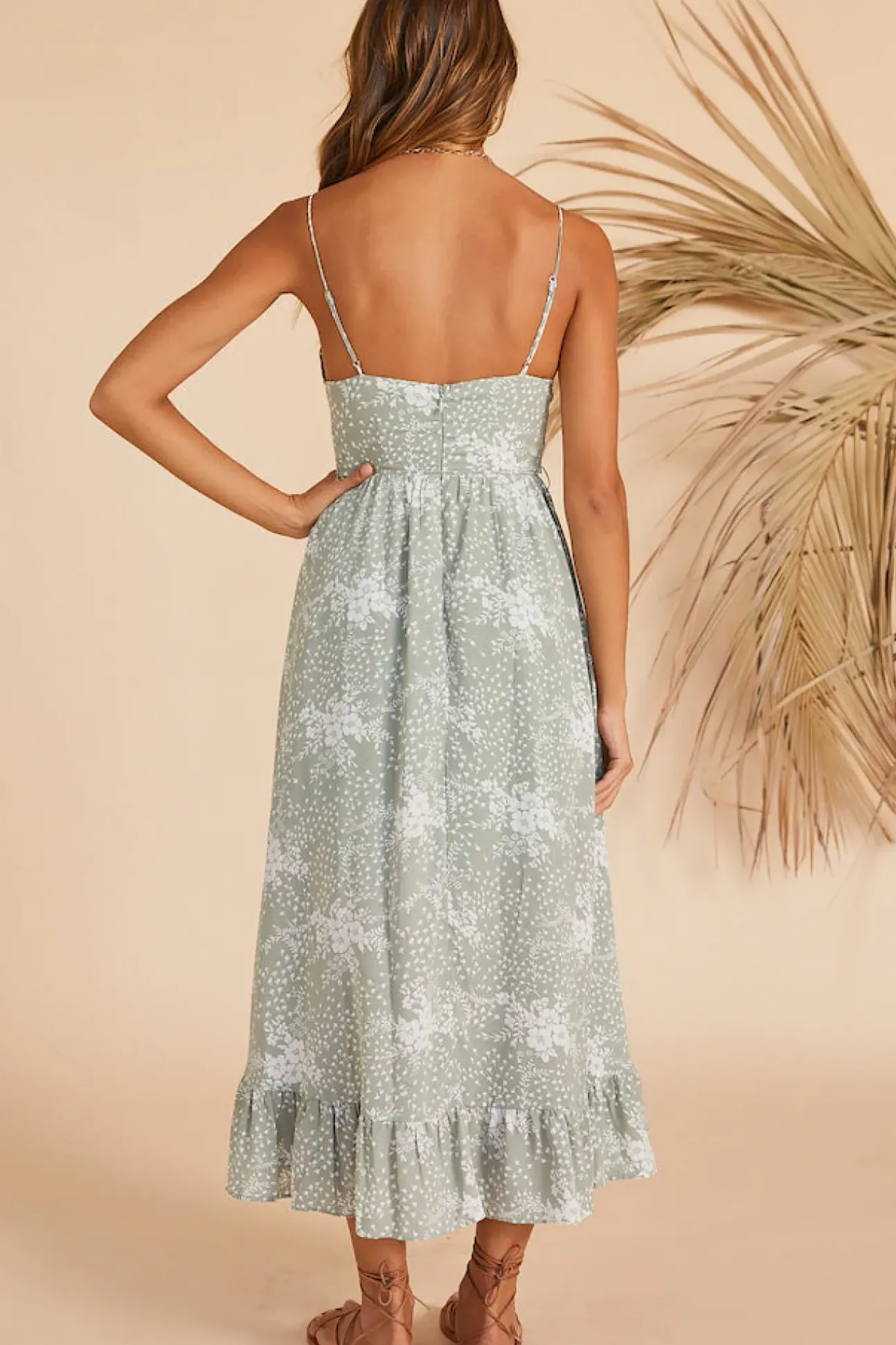 Holding On Maxi Dress Sage