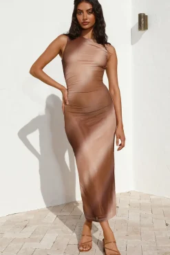 Holding Onto You Maxi Dress Brown