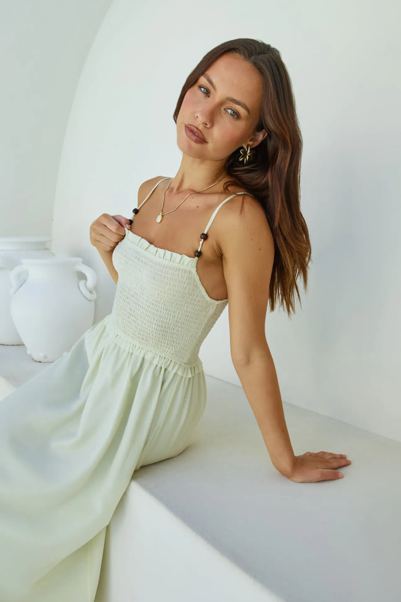 Honey Skies Maxi Dress Green