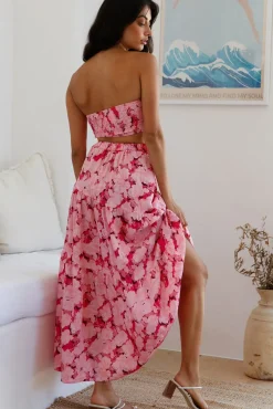 Horizon Waves Crop Top Pink
