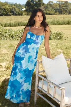 Hues Of Night Maxi Dress Blue