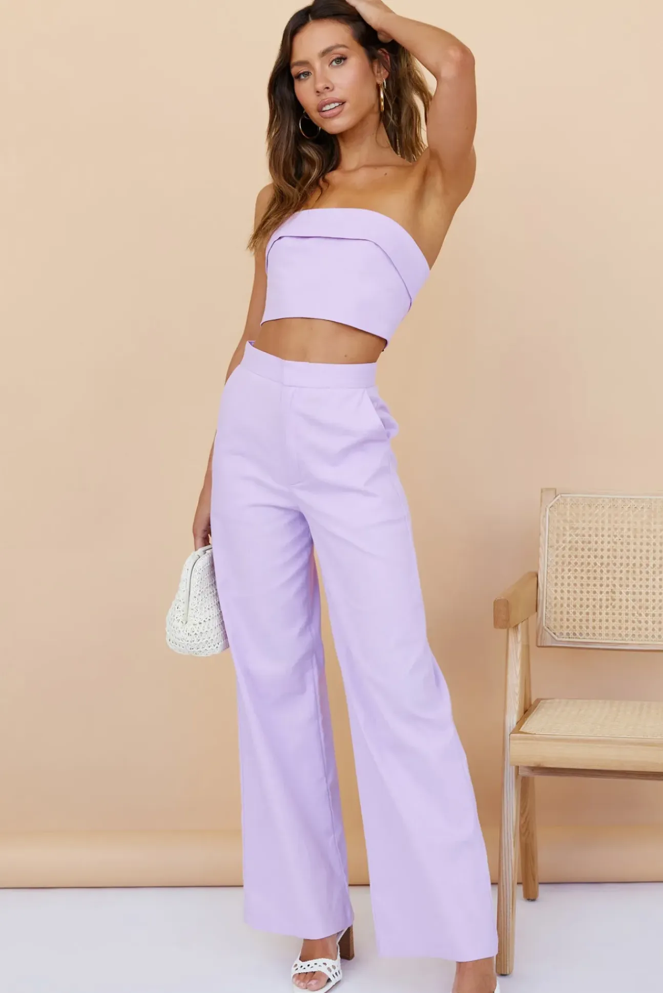 In Hindsight Crop Top Purple