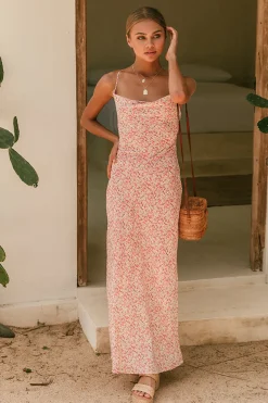 In The Air Maxi Dress Pink