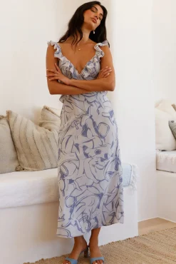 In Wonderland Maxi Dress Blue