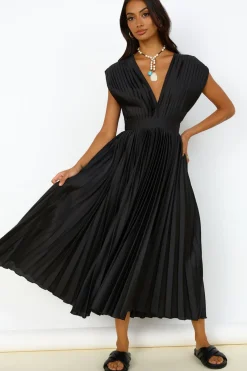 Iridescent Nights Maxi Dress Black