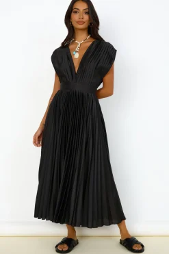 Iridescent Nights Maxi Dress Black