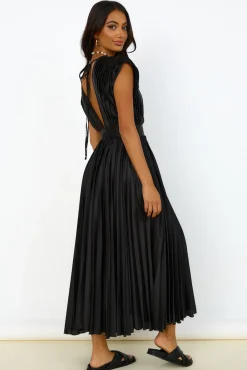 Iridescent Nights Maxi Dress Black