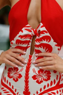 Isla Midi Dress Print