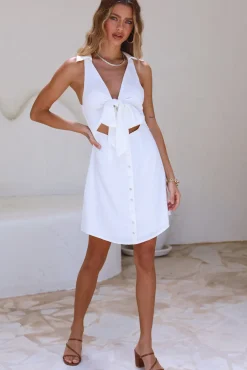 Island Cruise Dress White