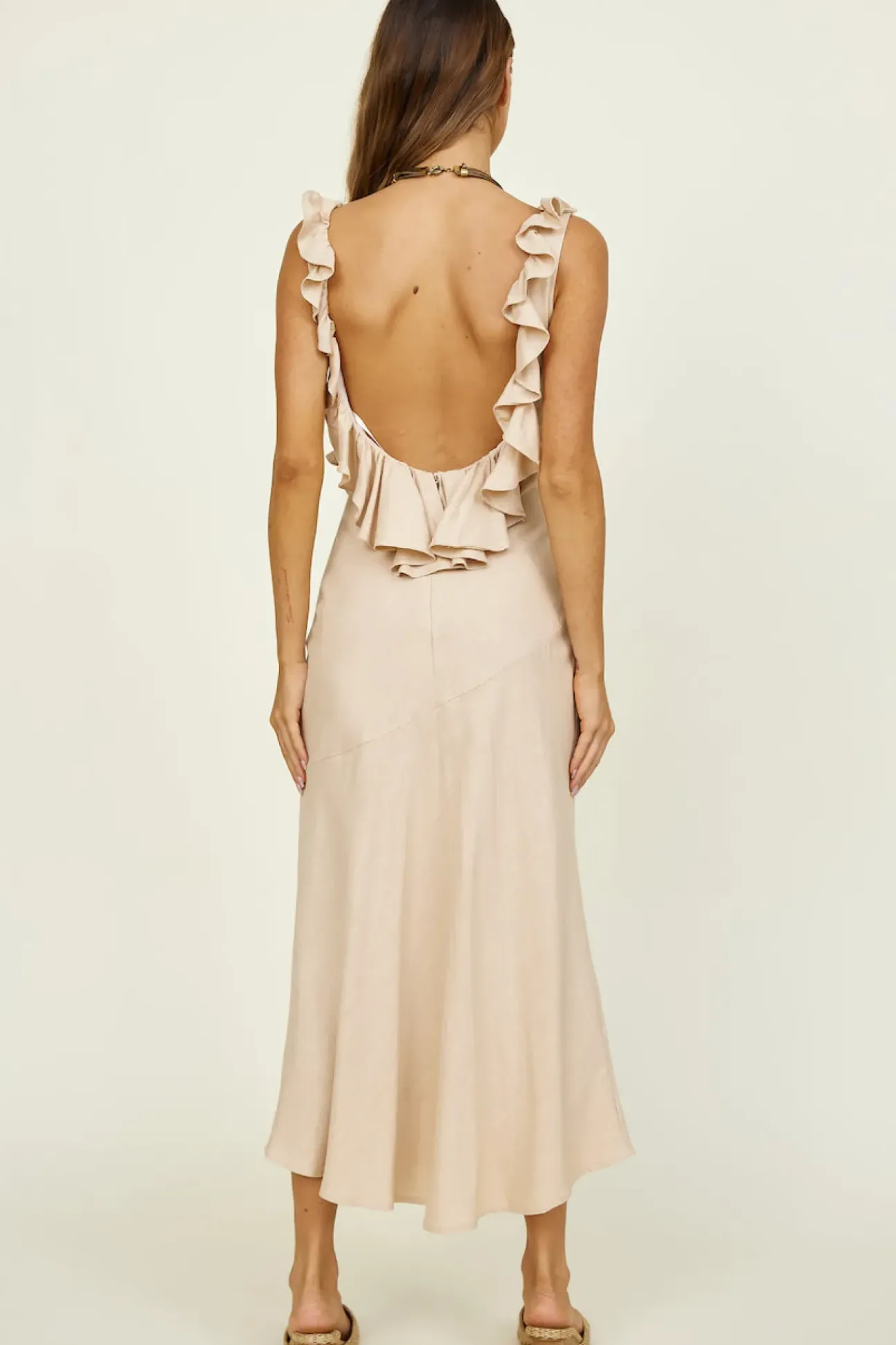 Island Dreaming Maxi Dress Beige