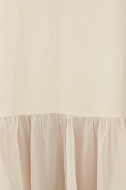 Island Rhythm Maxi Dress Beige